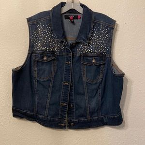 Torrid Denim Vest 3 with Rhinestones 3